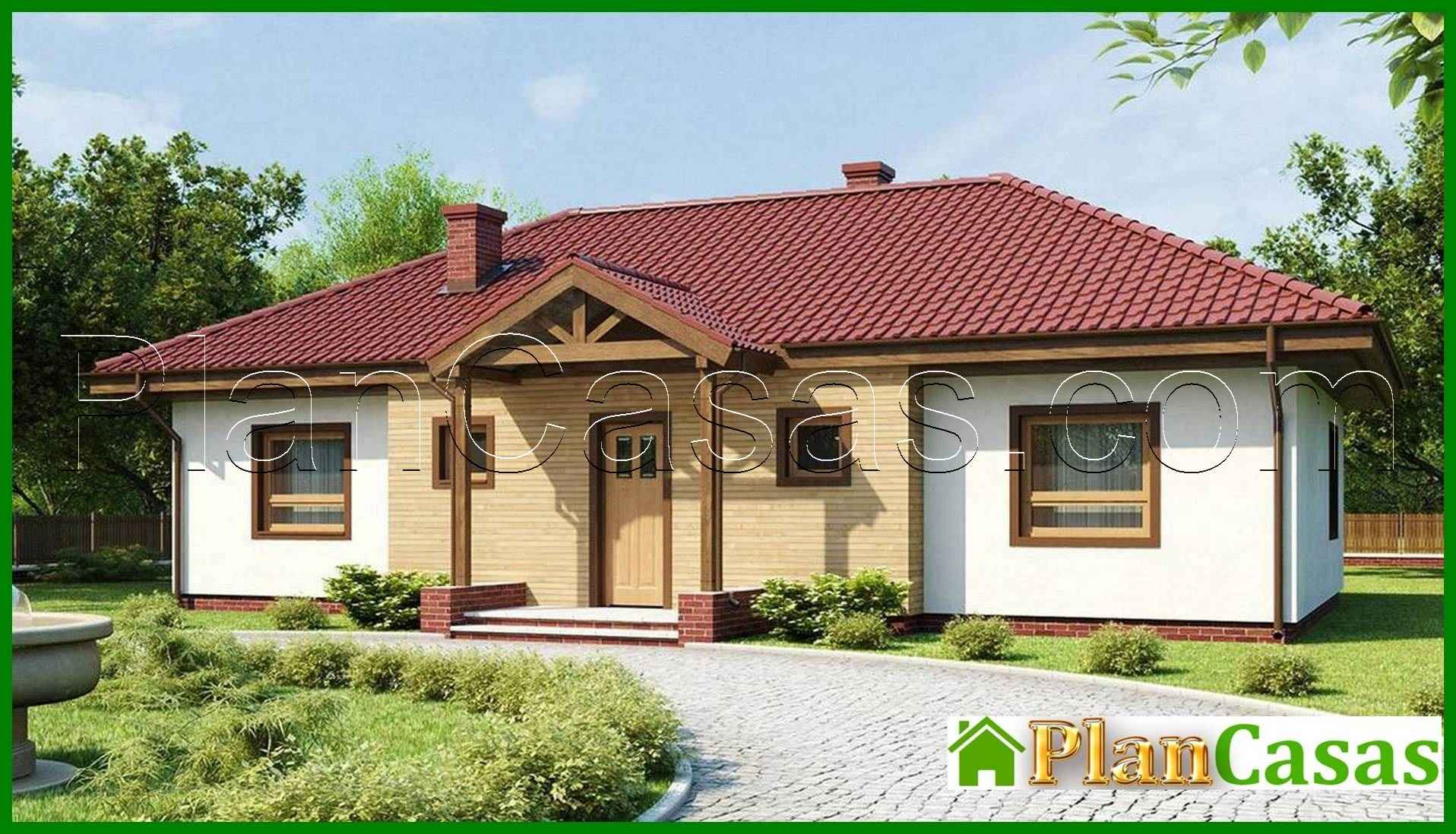 729. The project of a symmetrical one-story house