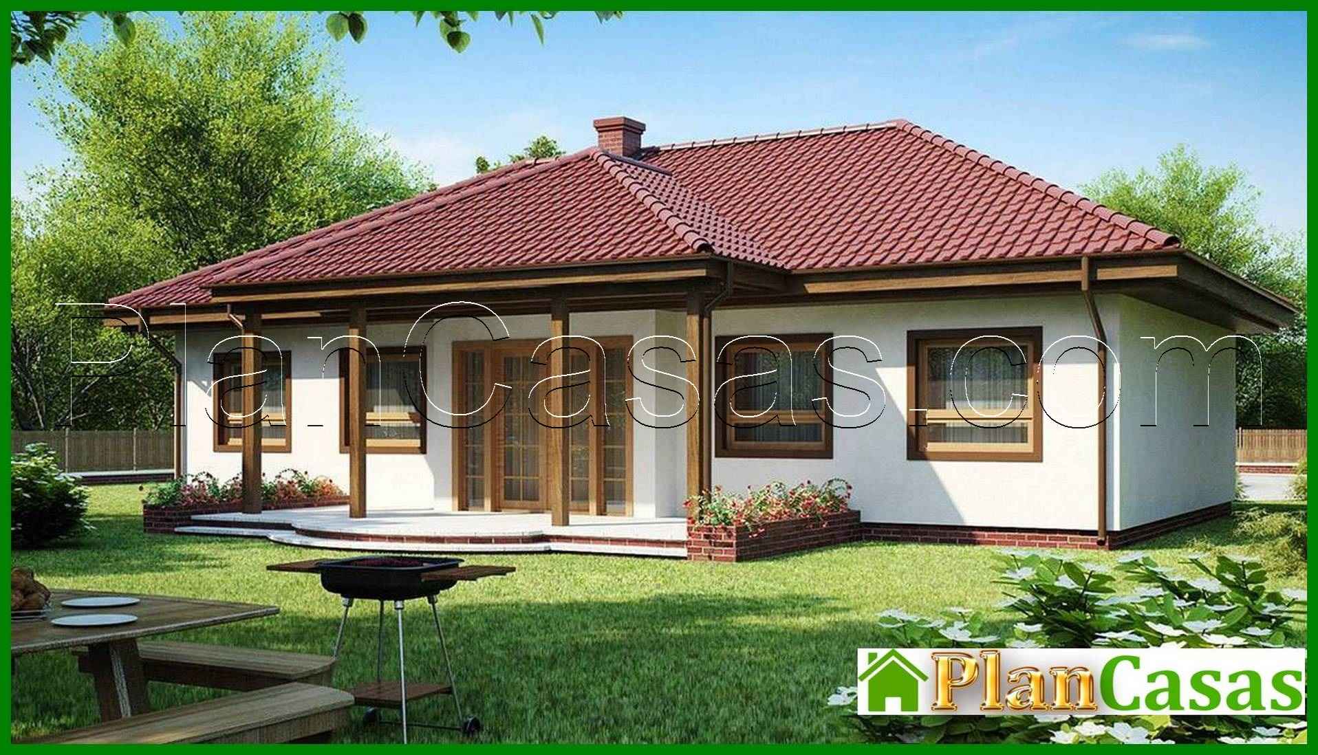 729. The project of a symmetrical one-story house