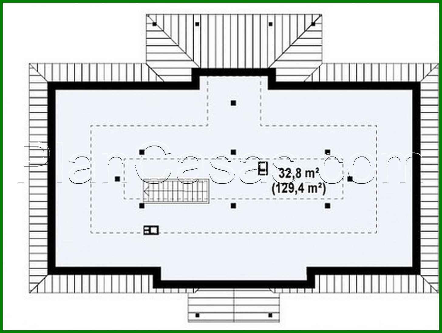 729. The project of a symmetrical one-story house
