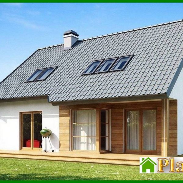 737. The project of an economical comfortable house with an attic