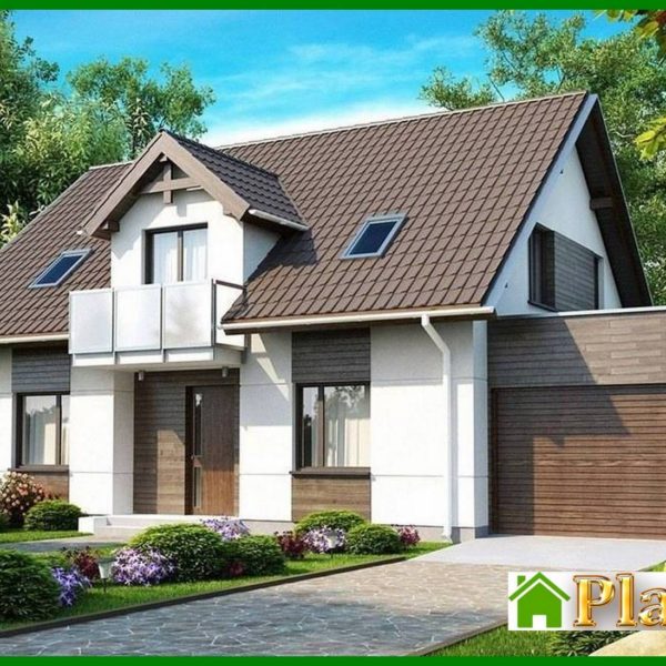 766. House project with a garage and an original attic