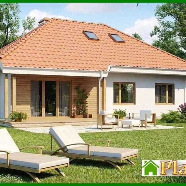 779. One-storey cottage project with a traditional-style attic