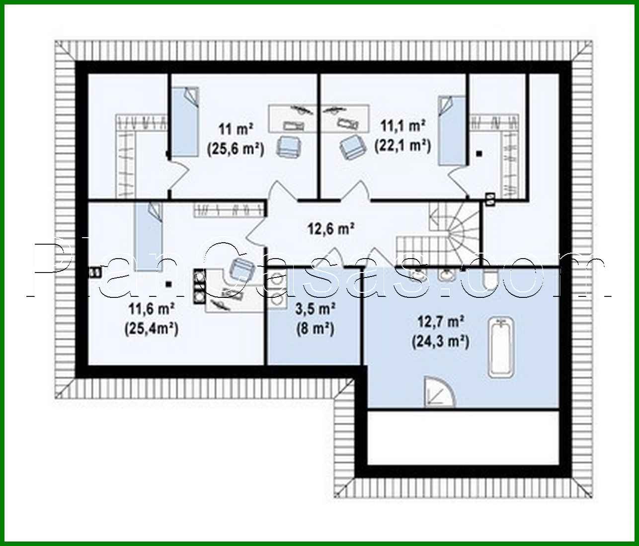 782. Project of a cottage with a garage and an additional night zone