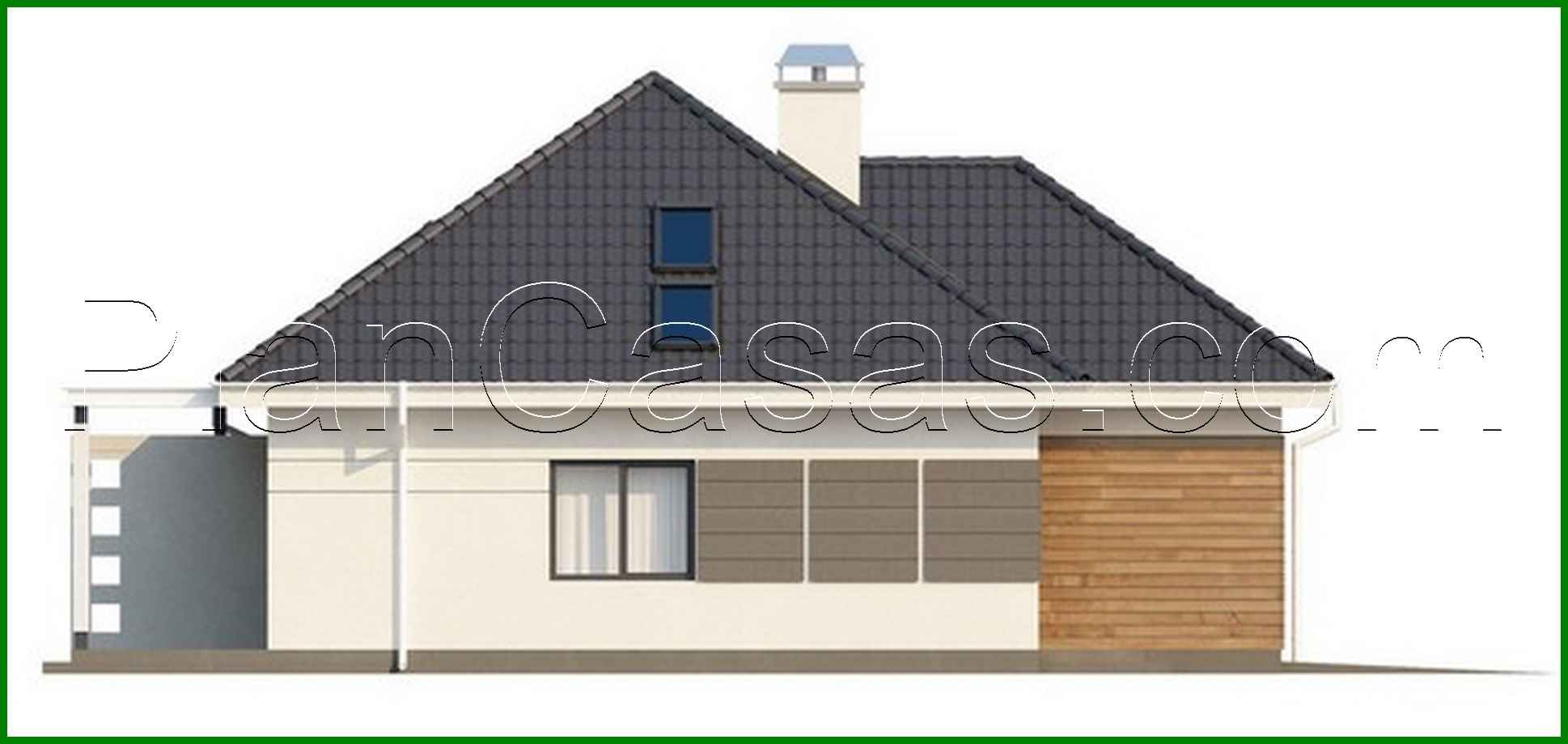 782. Project of a cottage with a garage and an additional night zone