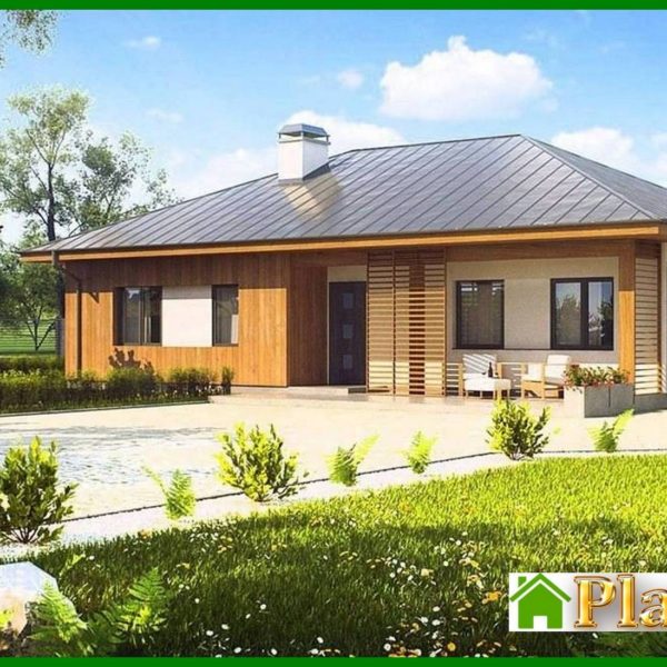 784. The project of a country house with a sloping roof