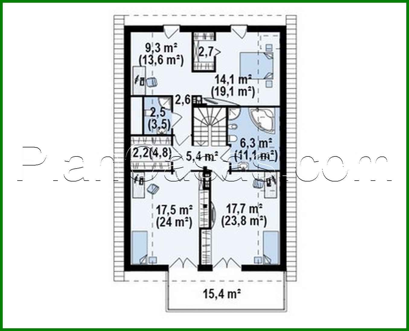 792. House project with a large terrace above the garage