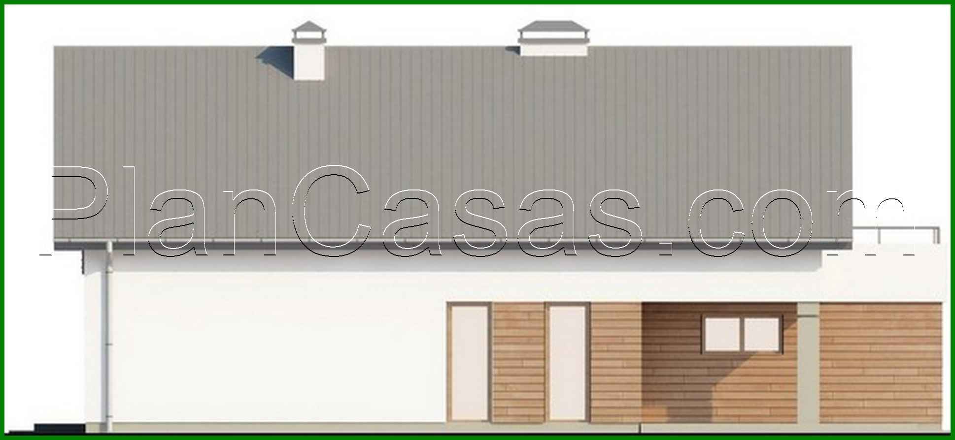 792. House project with a large terrace above the garage