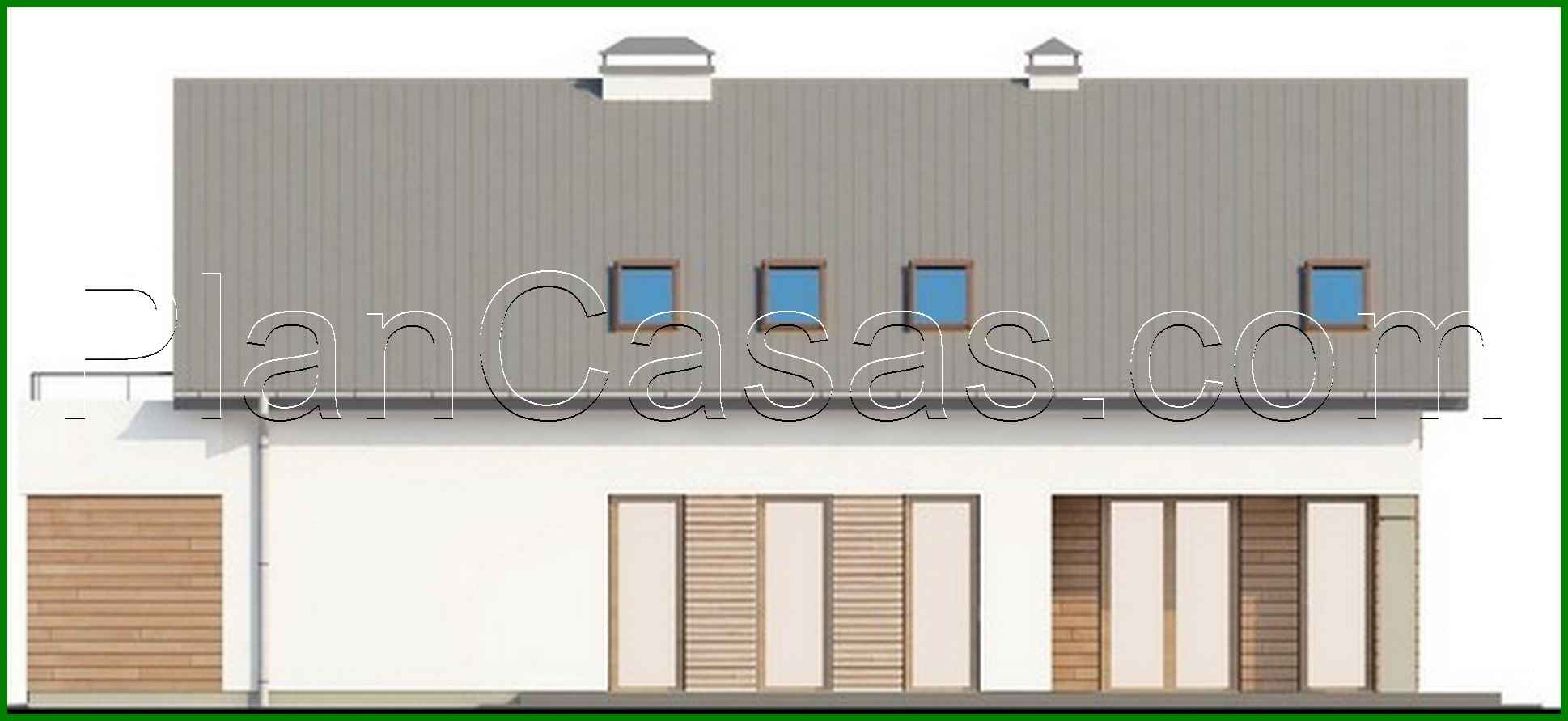 792. House project with a large terrace above the garage