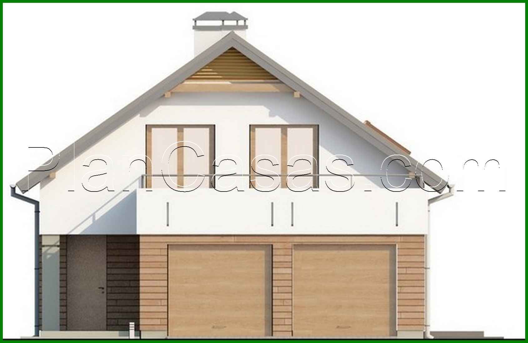 792. House project with a large terrace above the garage