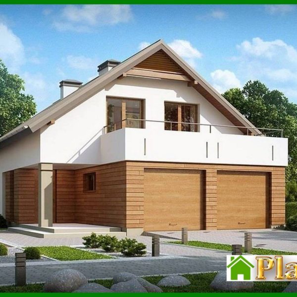 792. House project with a large terrace above the garage 792. House project with a large terrace above the garage