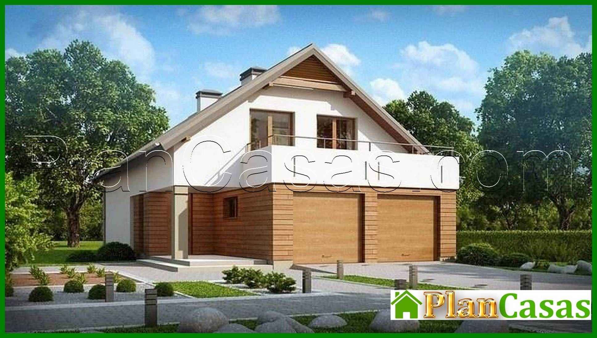 792. House project with a large terrace above the garage