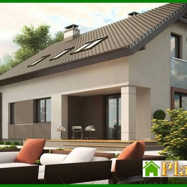 800. The project of an economical small cottage with an attic