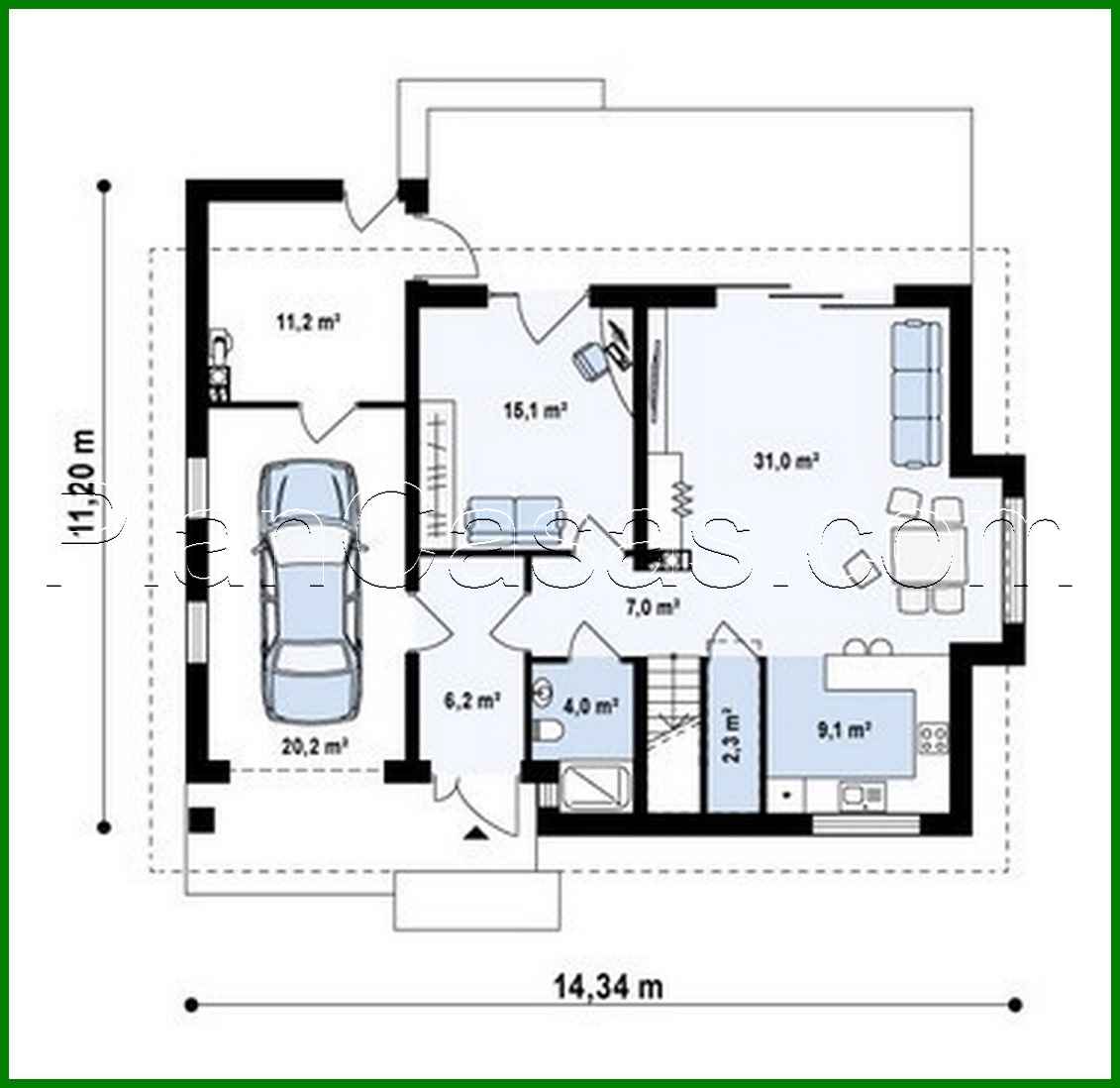 807. House project with an attic, a large technical room and an office