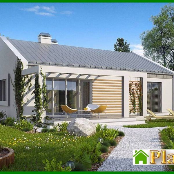 811. The project of an inexpensive energy-efficient modern cottage