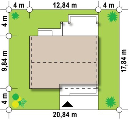 811. The project of an inexpensive energy-efficient modern cottage