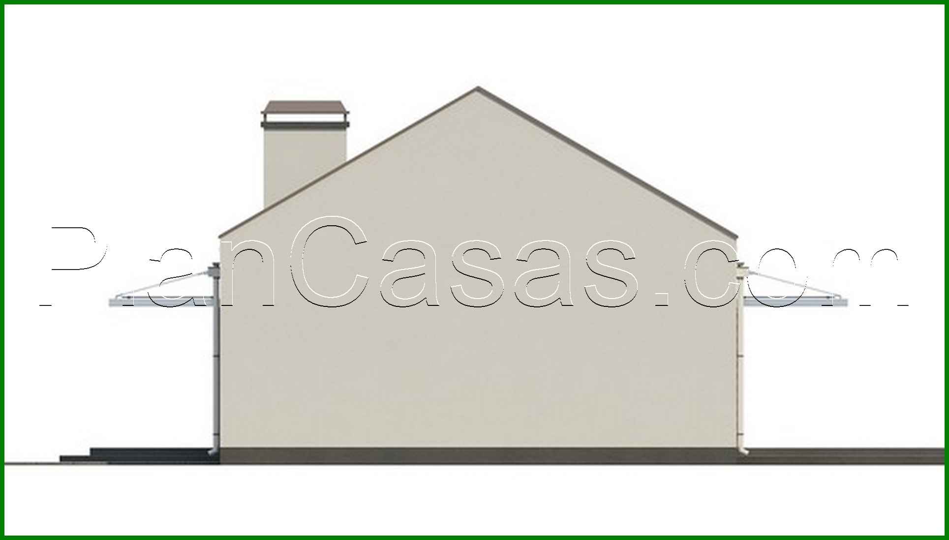 812. The project of a modern one-story private cottage