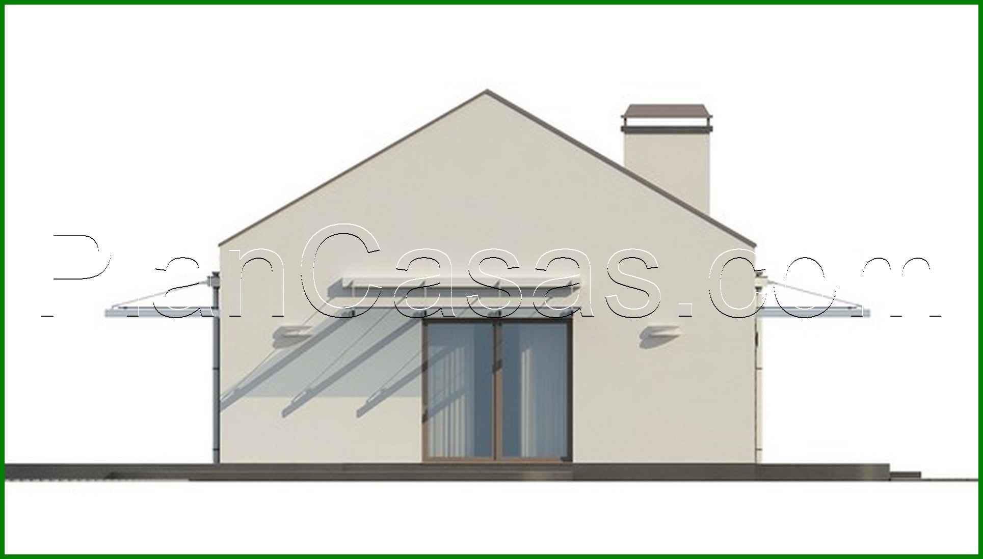 812. The project of a modern one-story private cottage