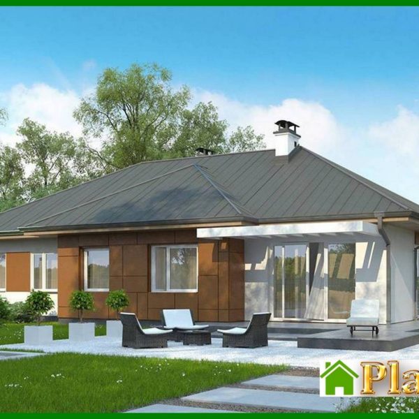 832. The project of a classic one-story house