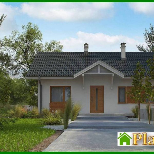 833. The project of a one-story house in a classic style