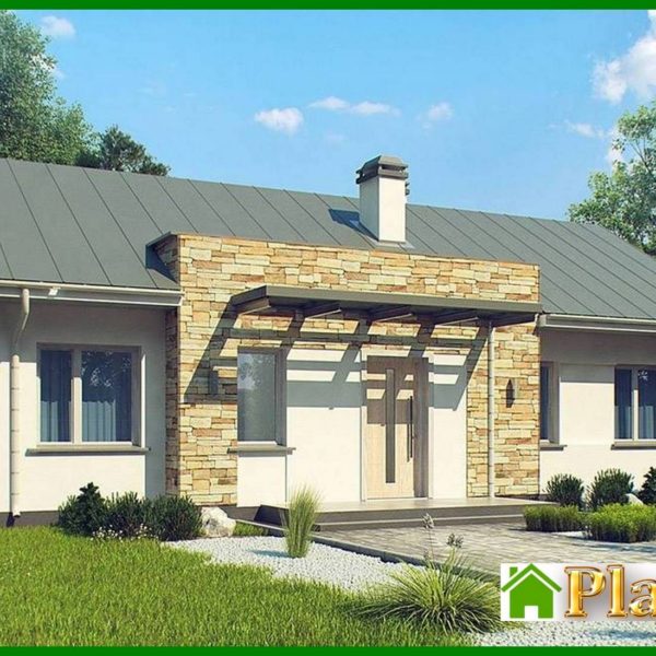 834. Simple elegant one-story house project