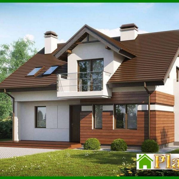 863. House project with a beautiful attic