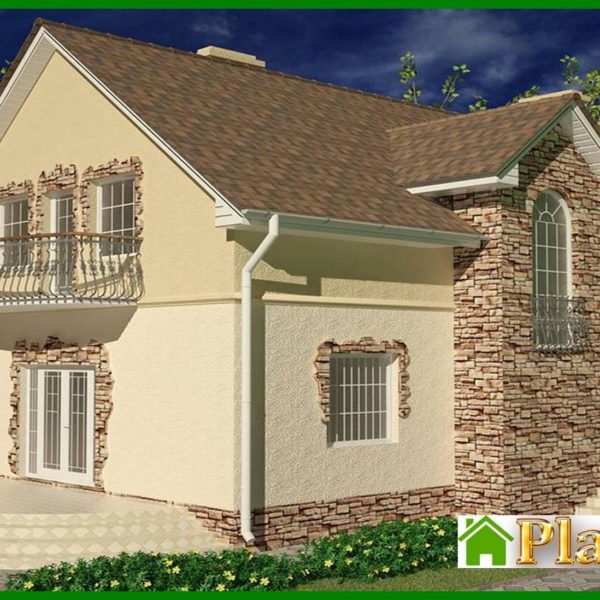 872. Two-storey house with two terraces