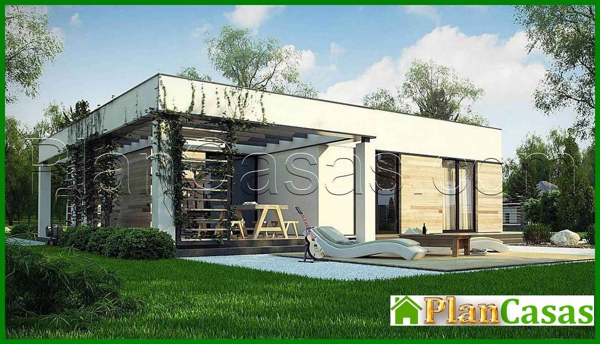 883. The project of a stylish house with an area of 102 square meters. m for a small family