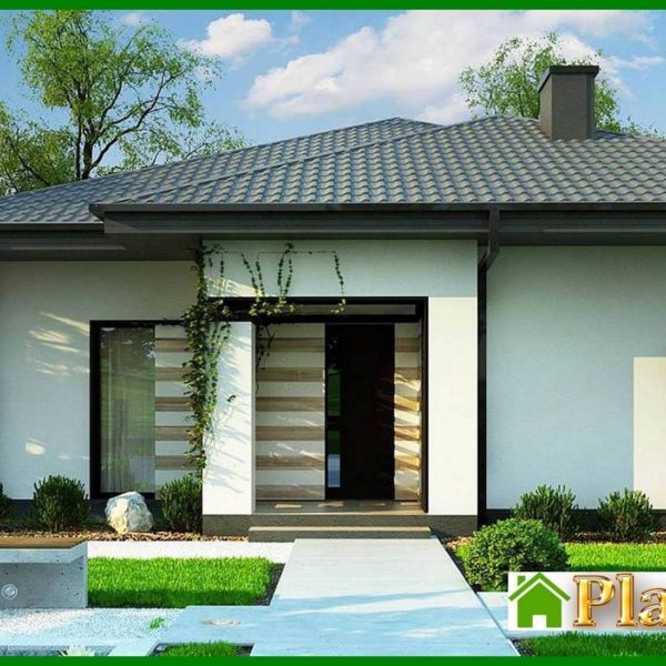 885. Project of 103 sqm compact fashionable cottage for a young family 885. Project of 103 sqm compact fashionable cottage for a young family