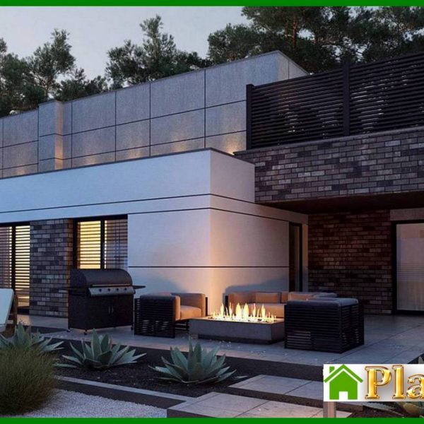 891. The project of a chic mansion on 246 square meters. m for a large family from different generations