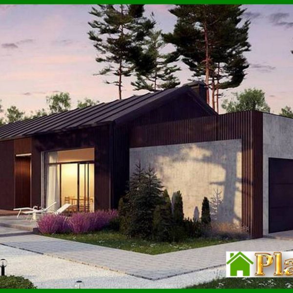 892. Project of the cottage with an area of ​​170 square meters. four bedroom barnhouse style