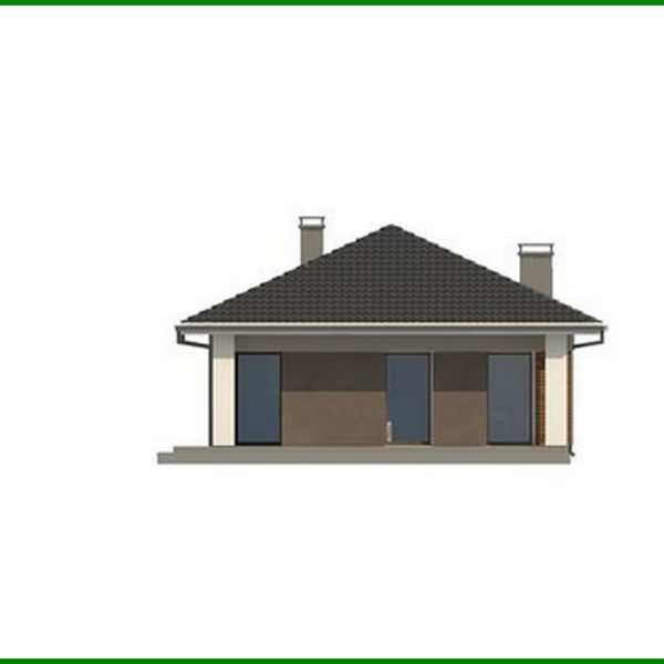 894. Plan of a small cottage on 89 square meters. m for seasonal living