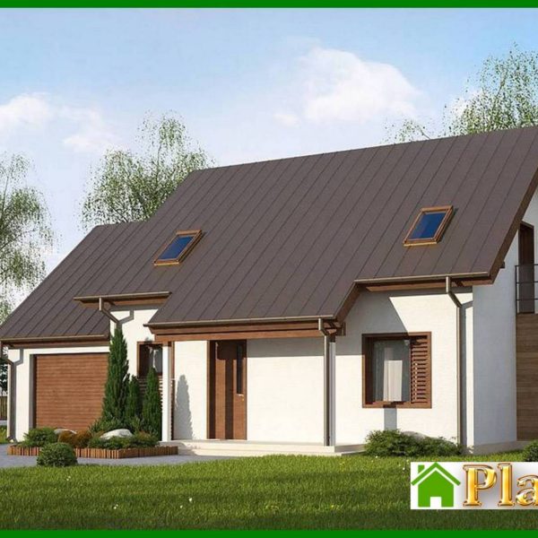 896. A beautiful house with gable roof