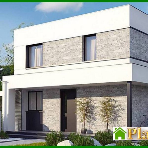 899. Project of a two-story cottage on 133 square meters. m with four bedrooms and three bathrooms