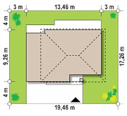 914. Small compact two-story house