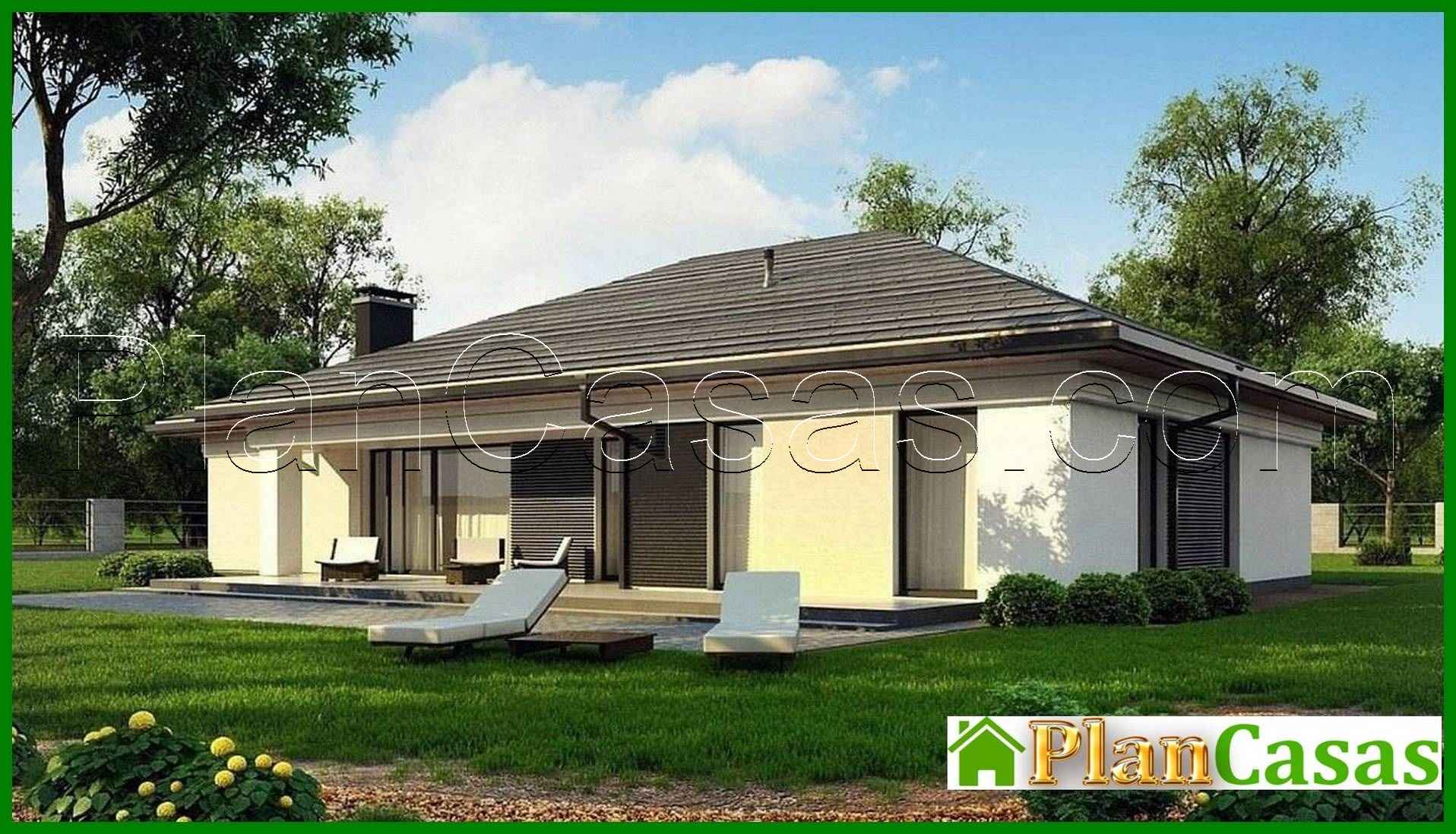 921. One-story cottage for a narrow plot