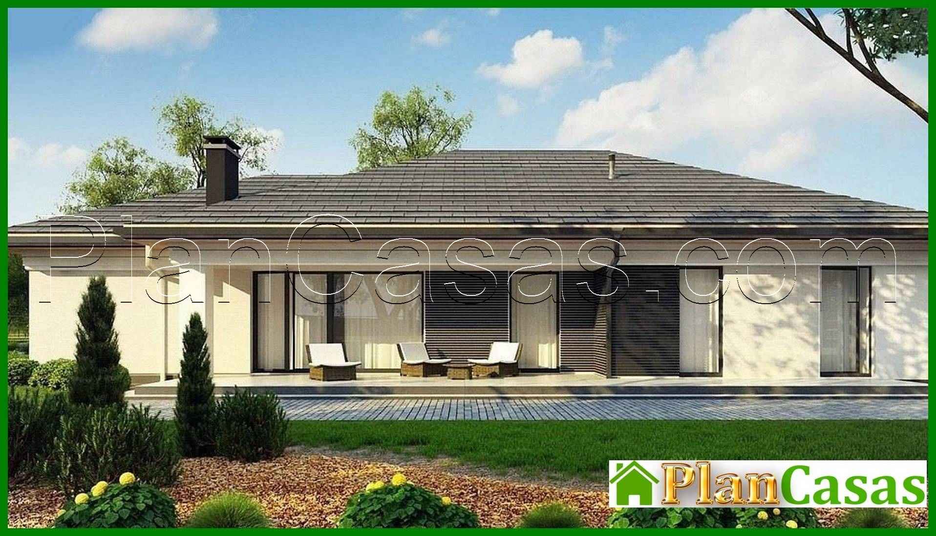 921. One-story cottage for a narrow plot