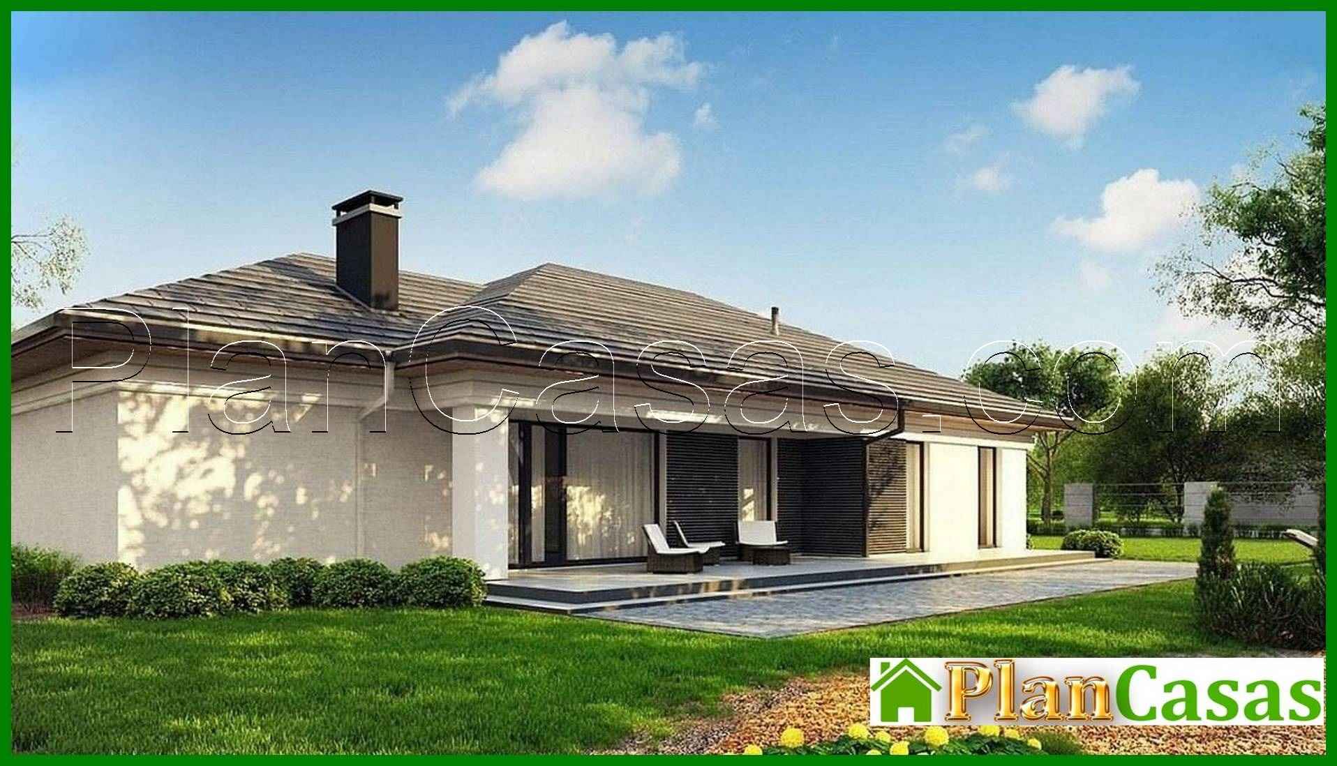 921. One-story cottage for a narrow plot