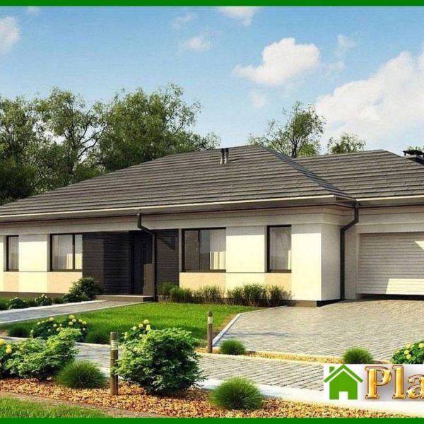 921. One-story cottage for a narrow plot