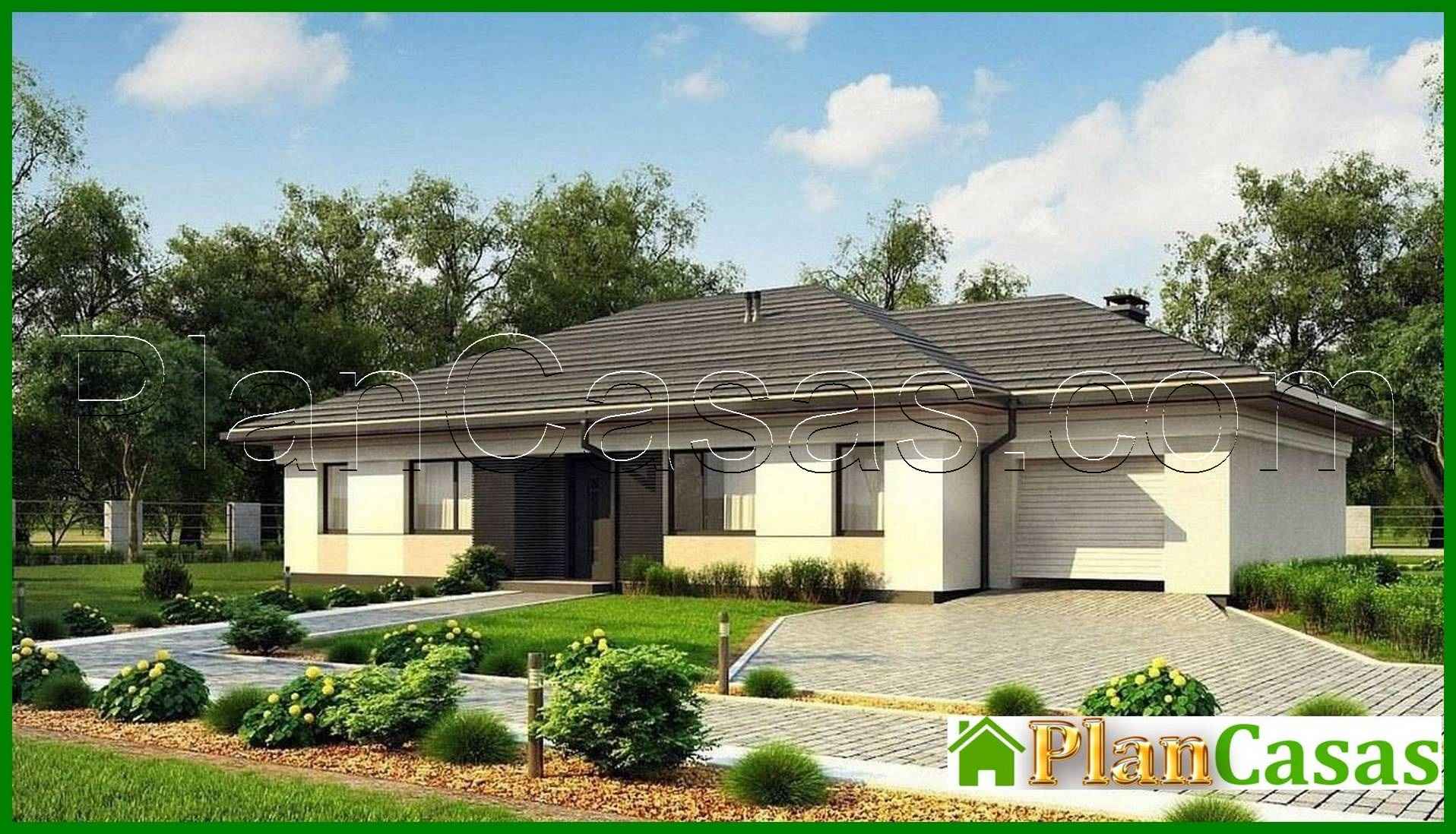 921. One-story cottage for a narrow plot