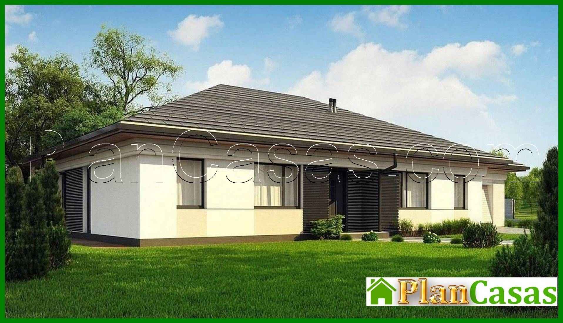 921. One-story cottage for a narrow plot