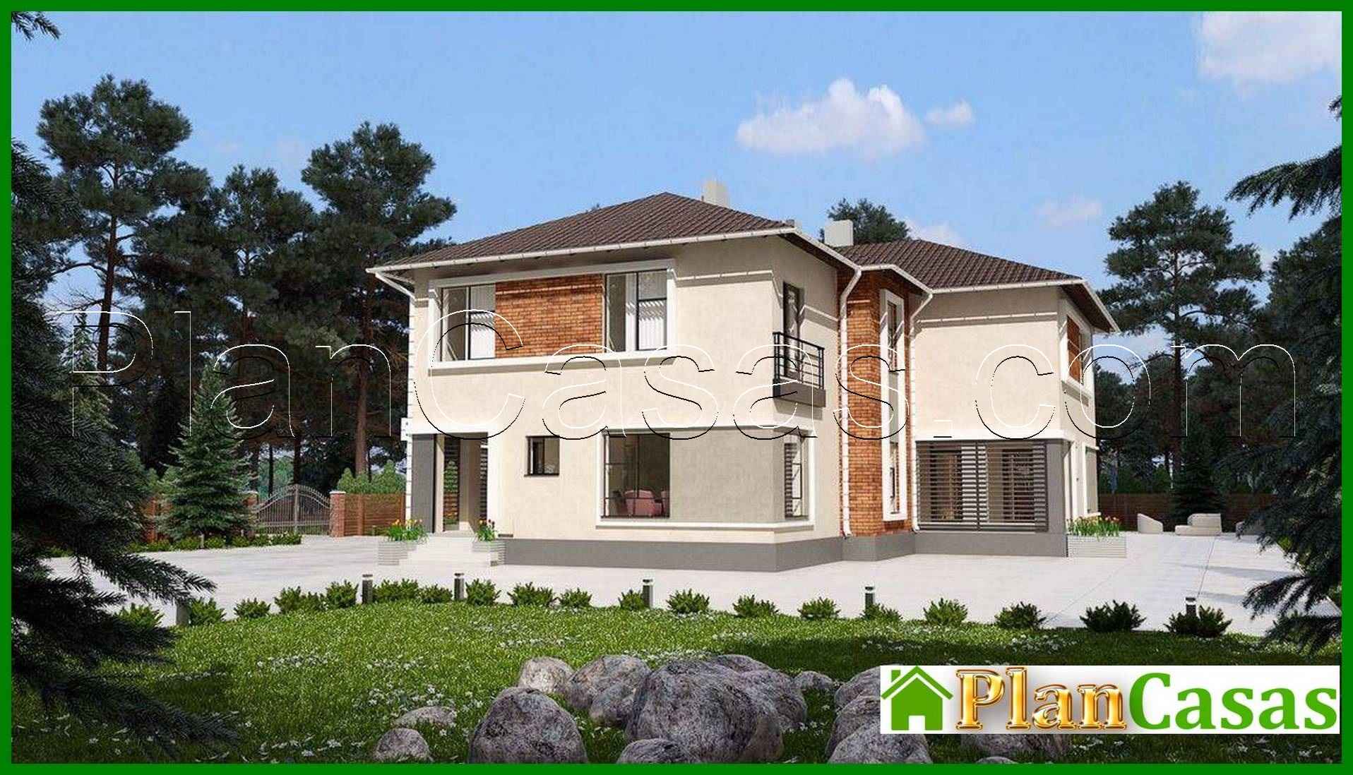 922. Plan of an attractive mansion for three families