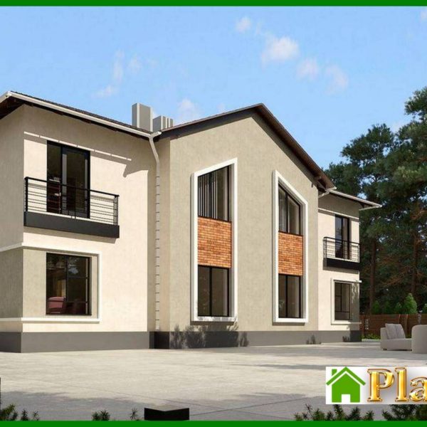 922. Plan of an attractive mansion for three families