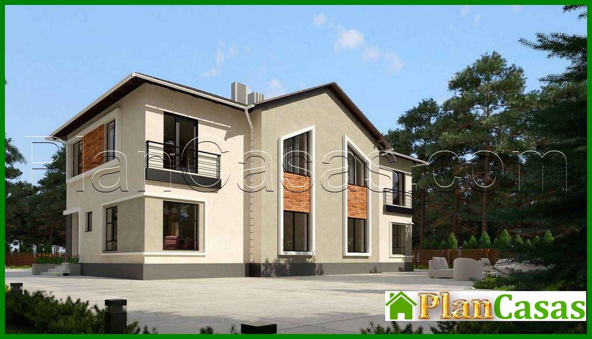 922. Plan of an attractive mansion for three families