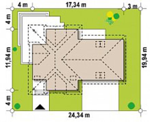 927. Comfortable house with a spacious attic