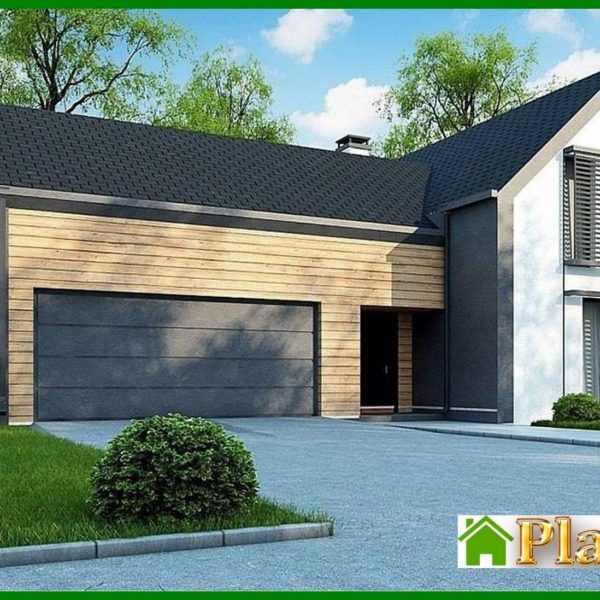 928. Cottage with an attic with a garage for two cars