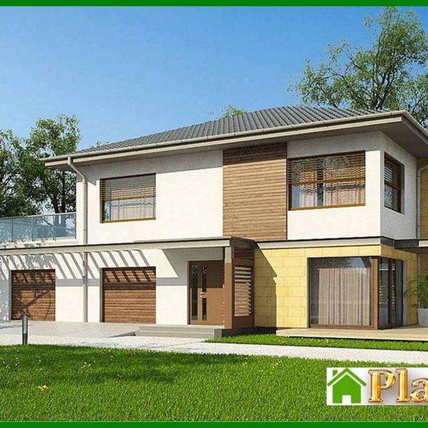 932. Stylish house with a spacious terrace above the garage