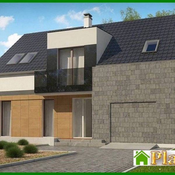 936. Two-story cottage in a classic style with an eclectic inclusion of cubism