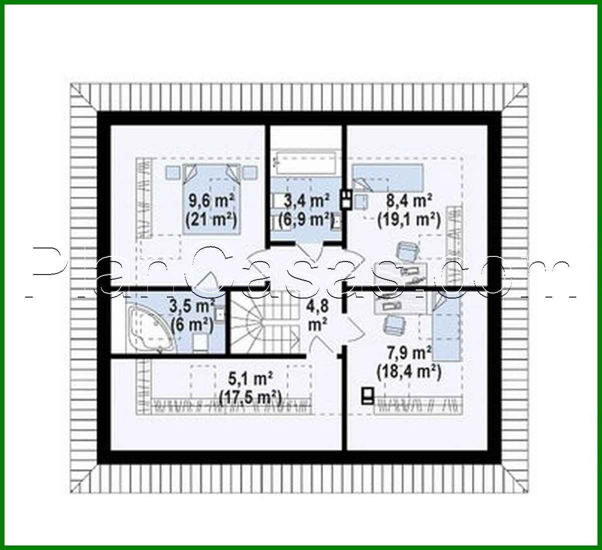 941. The classic project of a country house 10 to 12