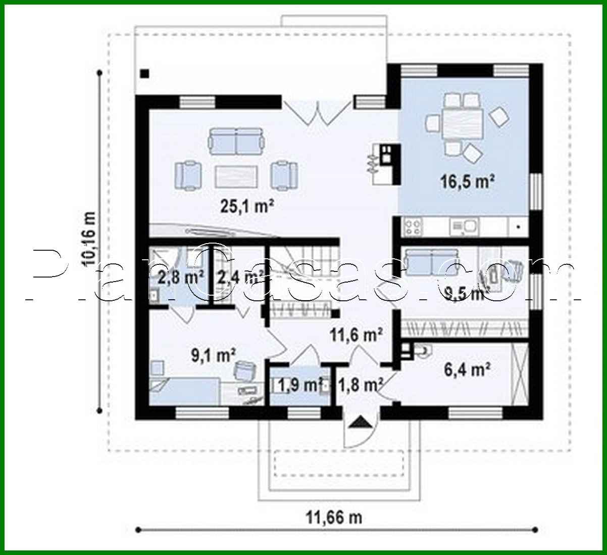 941. The classic project of a country house 10 to 12
