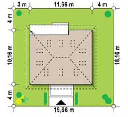 941. The classic project of a country house 10 to 12